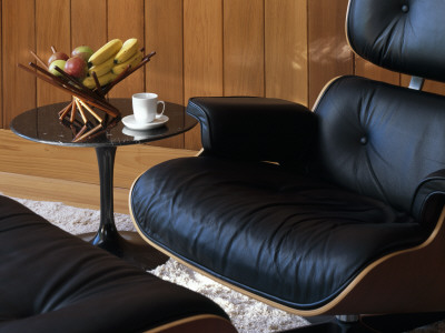 Space House, East Grinstead, West Sussex, Detail Of Eames Lounge Chair, 1956, In Living Area by Richard Bryant Pricing Limited Edition Print image