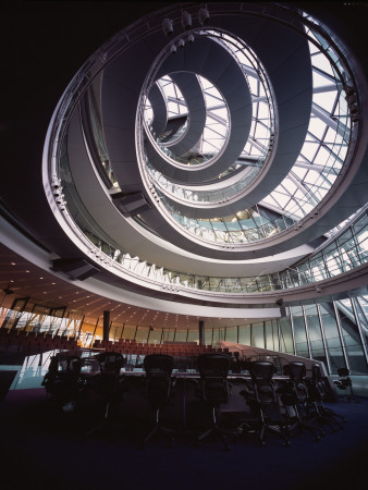 City Hall Gla, London, Chamber Atrium 1999-2002, Architect: Sir Norman Foster And Partners by Peter Durant Pricing Limited Edition Print image