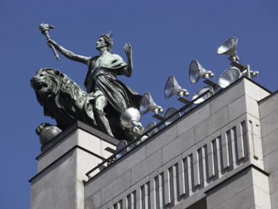 Statue And Lighting Detail, Prague by Richard Bryant Pricing Limited Edition Print image