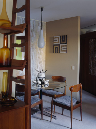 Retro Style House In Elizabeth Bay, Dining Room by Richard Powers Pricing Limited Edition Print image