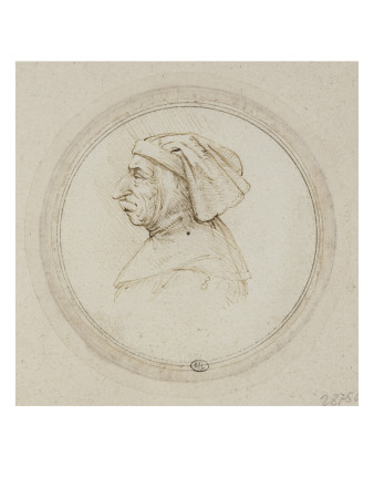 Homme Au Nez Pointu, Coiffé D'un Bonnet by Léonard De Vinci Pricing Limited Edition Print image
