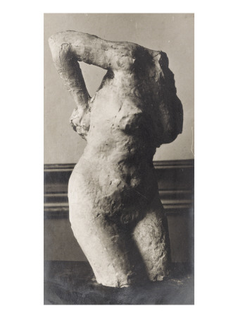 Photo D'une Sculpture En Cire De Degas:Femme Se Frottant Le Dos Avec Une Éponge,Torse (Rf2119) by Ambroise Vollard Pricing Limited Edition Print image