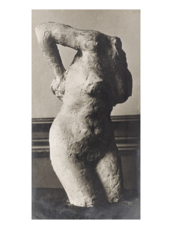 Photo D'une Sculpture En Cire De Degas:Femme Se Frottant Le Dos Avec Une Eponge,Torse (Rf2119) by Ambroise Vollard Pricing Limited Edition Print image