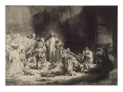 La Pièce Aux Cent Florins Ou Jésus Guérissant Les Malades; 1Er État by Rembrandt Van Rijn Pricing Limited Edition Print image