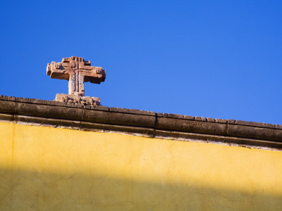 Rooftop Cross, San Miguel De Allende, Guanajuato State, Mexico by Julie Eggers Pricing Limited Edition Print image