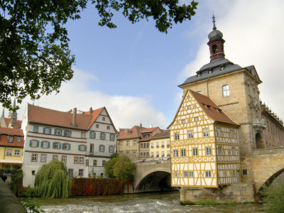 Old Town Hall On The River Regnitz, Bamberg, Bavaria, Germany by Jim Engelbrecht Pricing Limited Edition Print image