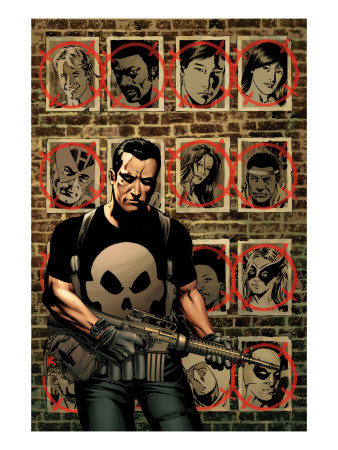House Of M: Avengers #3 Cover: Punisher by Mike Perkins Pricing Limited Edition Print image