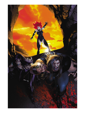 New Exiles #3 Cover: Sabretooth, Psylocke And Bloodwitch by Michael Golden Pricing Limited Edition Print image