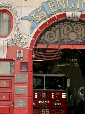 Fire House Engine, New York City by Eloise Patrick Pricing Limited Edition Print image