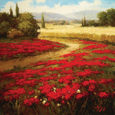 Red Poppy Trail by Hulsey Pricing Limited Edition Print image