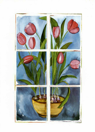 Flowers At The Window Iii by P. Sonja Pricing Limited Edition Print image