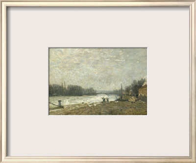 After The Debacle, The Seine At The Pont De Suresnes by Alfred Sisley Pricing Limited Edition Print image