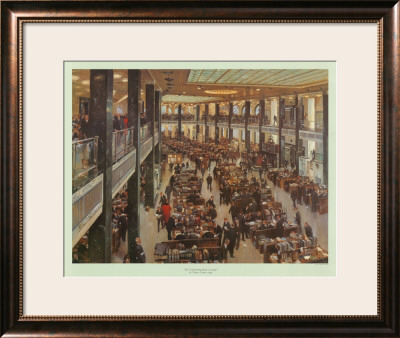 The Underwriting Room At Lloyd's by Terence Cuneo Pricing Limited Edition Print image