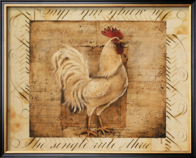 Rustic Farmhouse Rooster I by Kimberly Poloson Pricing Limited Edition Print image