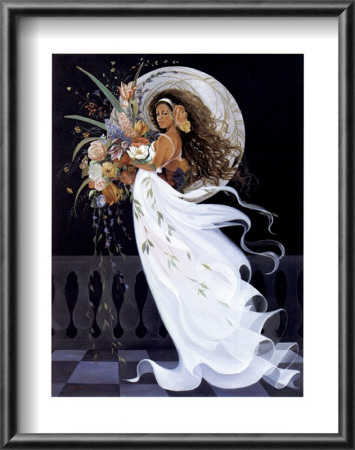 Moonlight Floral Serenade by Sandra Wakeen Pricing Limited Edition Print image