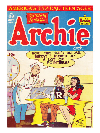 Archie Comics Retro: Archie Comic Book Cover #28 (Aged) by Al Fagaly Pricing Limited Edition Print image