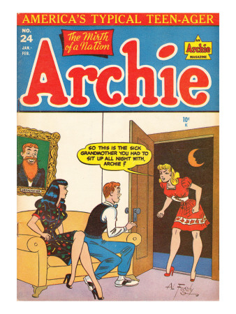 Archie Comics Retro: Archie Comic Book Cover #24 (Aged) by Al Fagaly Pricing Limited Edition Print image