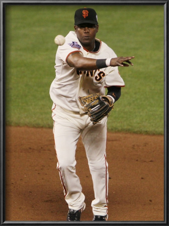 Texas Rangers V San Francisco Giants, Game 1: Edgar Renteria by Justin Sullivan Pricing Limited Edition Print image