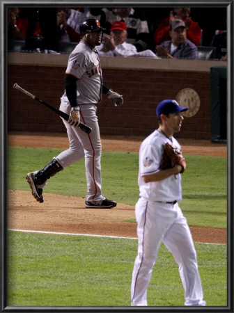 Texas Rangers V. San Francisco Giants, Game 5:  Juan Uribe by Christian Petersen Pricing Limited Edition Print image