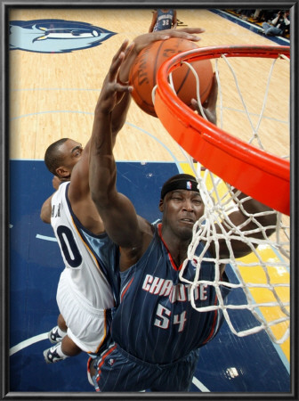 Charlotte Bobcats V Memphis Grizzlies: Darrell Arthur And Kwame Brown by Joe Murphy Pricing Limited Edition Print image