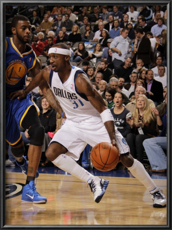 Golden State Warriors V Dallas Mavericks: Jason Terry And Dorrell Wright by Danny Bollinger Pricing Limited Edition Print image