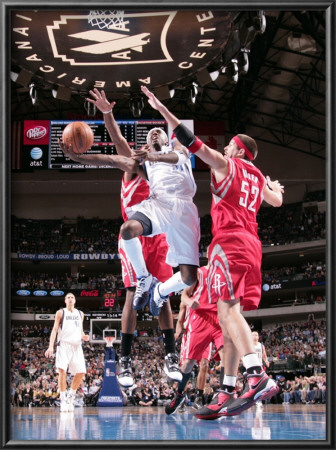 Houston Rockets V Dallas Mavericks: Jason Terry And Brad Miller by Glenn James Pricing Limited Edition Print image