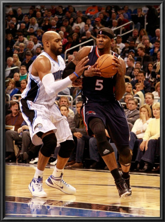 Atlanta Hawks V Orlando Magic: Vince Carter And Josh Smith by Sam Greenwood Pricing Limited Edition Print image