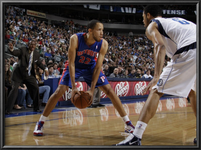 Detroit Pistons V Dallas Mavericks: Tayshaun Prince And Tyson Chandler by Danny Bollinger Pricing Limited Edition Print image