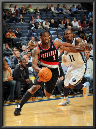 Portland Trail Blazers V Memphis Grizzlies: Wesley Matthews And Mike Conley by Joe Murphy Pricing Limited Edition Print image