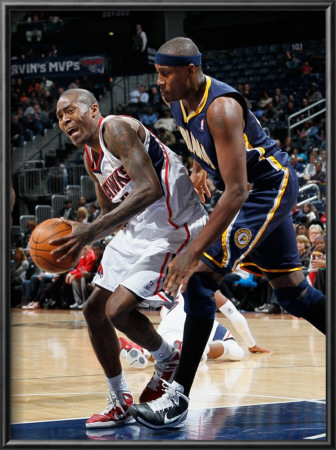 Indiana Pacers V Atlanta Hawks: Jamal Crawford And James Posey by Kevin Cox Pricing Limited Edition Print image