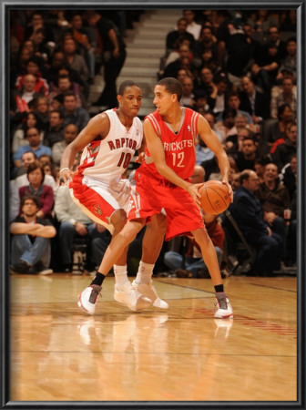 Houston Rockets V Toronto Raptors: Kevin Martin And Demar Derozan by Ron Turenne Pricing Limited Edition Print image