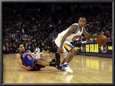 New York Knicks V Golden State Warriors: Monta Ellis And Danillo Gallinari by Ezra Shaw Pricing Limited Edition Print image