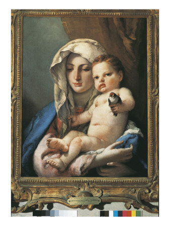 Madonna Of The Goldfinch (Madonna Del Cardellino) by Giovanni Battista Tiepolo Pricing Limited Edition Print image