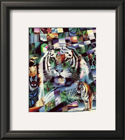 Wildlife Mosaics Tiger by Daniel Renn Pierce Pricing Limited Edition Print image