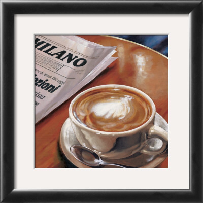 Cappuccino Al Bar by Federico Landi Pricing Limited Edition Print image