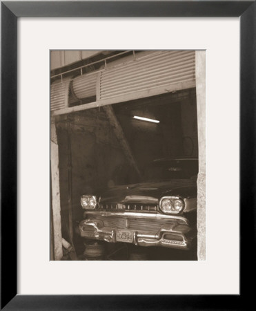 Car In Garage by Nelson Figueredo Pricing Limited Edition Print image