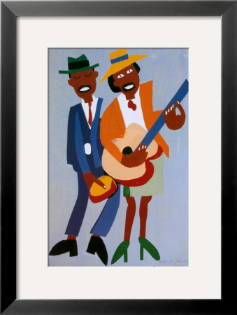 Blind Singer by William H. Johnson Pricing Limited Edition Print image
