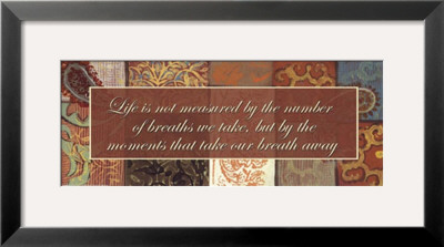 Words To Live By, Life Is Not Measured by Smith-Haynes Pricing Limited Edition Print image