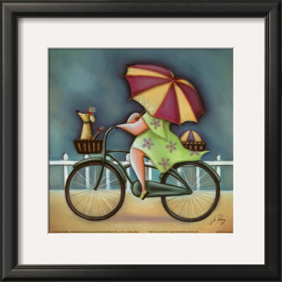 Bicycle Lady Iv by Jo Parry Pricing Limited Edition Print image