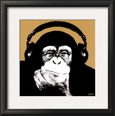 Headphone Monkey by Steez Pricing Limited Edition Print image