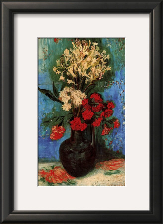 Vase With Carnations And Other Flowers, C.1886 by Vincent Van Gogh Pricing Limited Edition Print image