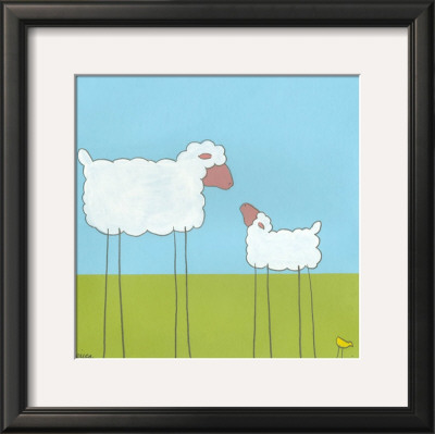 Stick-Leg Sheep I by Erica J. Vess Pricing Limited Edition Print image