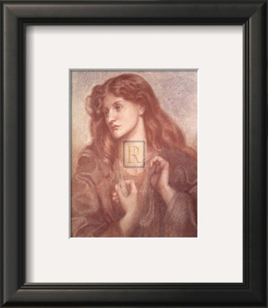 Study For A Portrait by Dante Gabriel Rossetti Pricing Limited Edition Print image