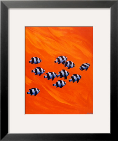 Ten Black-Tailed Humbugs by Keith Siddle Pricing Limited Edition Print image