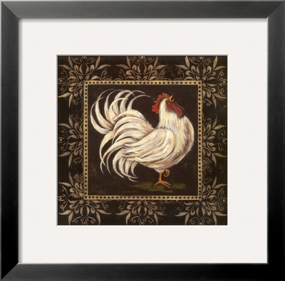 Black And White Rooster I by Jo Moulton Pricing Limited Edition Print image