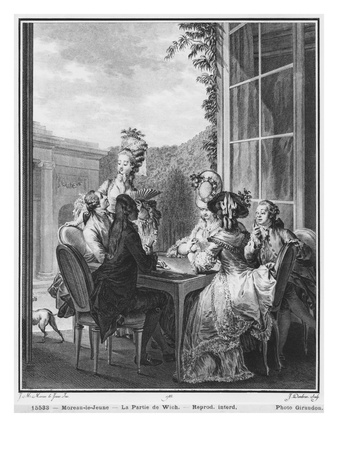 The Whist Party, Engraved By Jean Dambrun by Jean Michel Moreau The Younger Pricing Limited Edition Print image