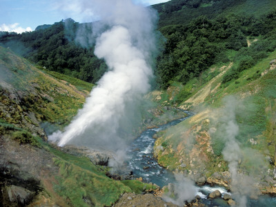 Maly / Lesser Geyser Blows Reguarly, Geyser Valley, Kronotsky Zapovednik Russia by Igor Shpilenok Pricing Limited Edition Print image