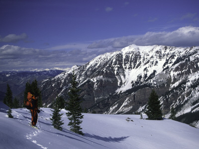 Snowshoing In Colorado by Michael Brown Pricing Limited Edition Print image