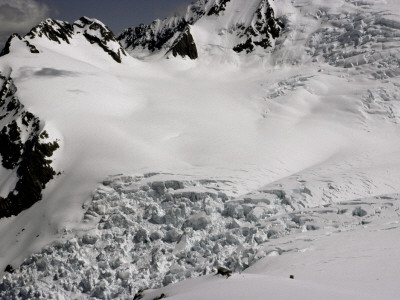 A Wide Look At Hochstetter Ice Fall, New Zealand by Michael Brown Pricing Limited Edition Print image