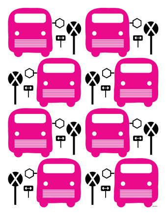 Pink Bus Stop by Avalisa Pricing Limited Edition Print image
